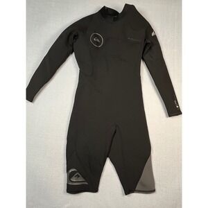 Quiksilver Syncro Series 2mm Shorty Wetsuit Mens Size M Black Neoprene